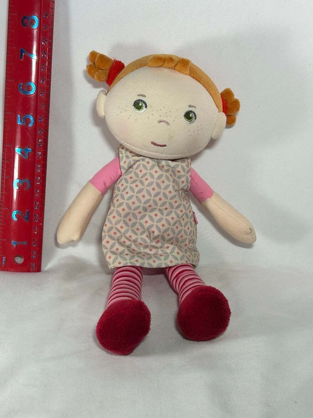 HABA Snug-up Roya - Soft Baby Doll with Yellow Hair green eyes , Washable Fi